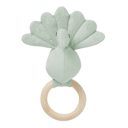 Cam Cam Peacock Rattle in Dusty Green - Scandibørn