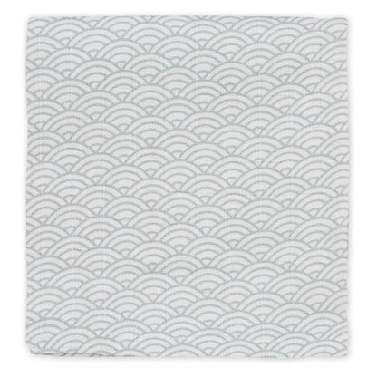 Cam Cam Printed Muslin Cloth in Grey Wave - Scandibørn
