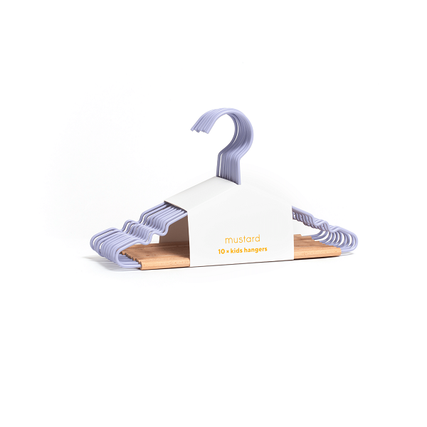 Mustard Made Kids Top Hangers 10 Pack - Lilac