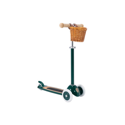 Banwood Kids Scooter & Basket - Green