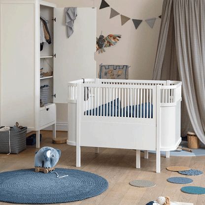 Sebra Cot Bed White Scandi Nursery Furniture Scandiborn