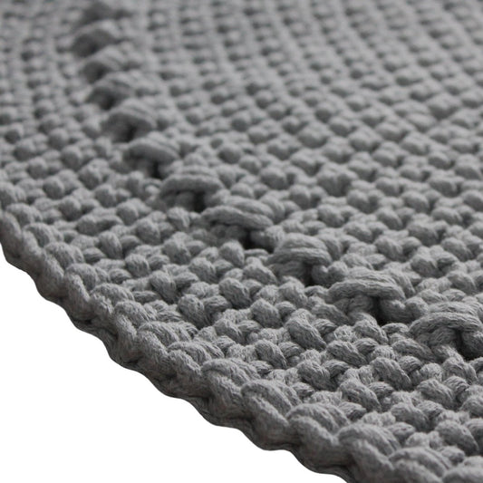 Zuri House Crochet Rug Nebo - Dark Grey