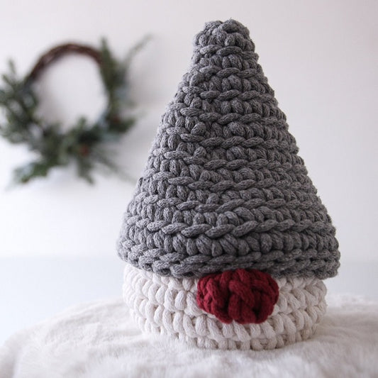 Zuri House Crochet Gnome Basket