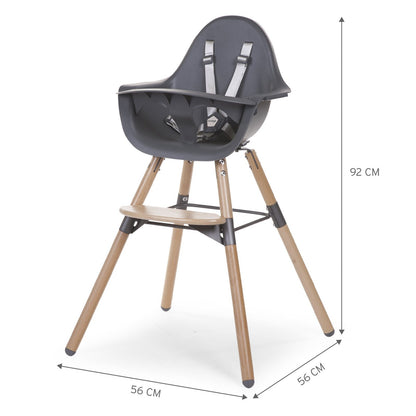 Childhome Evolu 2 High Chair - Natural / Anthracite