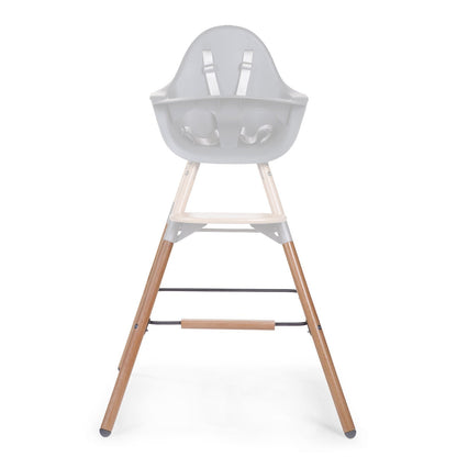 Childhome Evolu 2 High Chair Extra Long Legs - Natural/Anthracite + Footstep