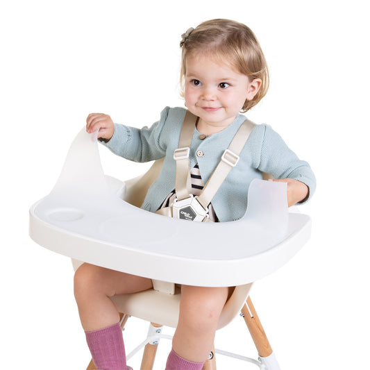 Childhome Evolu Abs High Chair Tray - White & Silicone