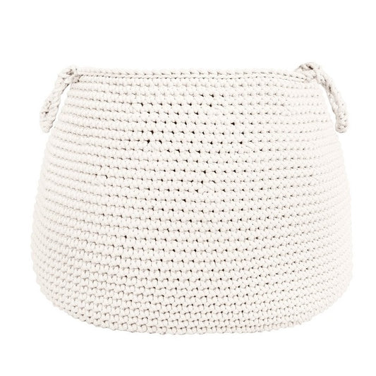 Zuri House Crochet Basket (Large) - Ivory