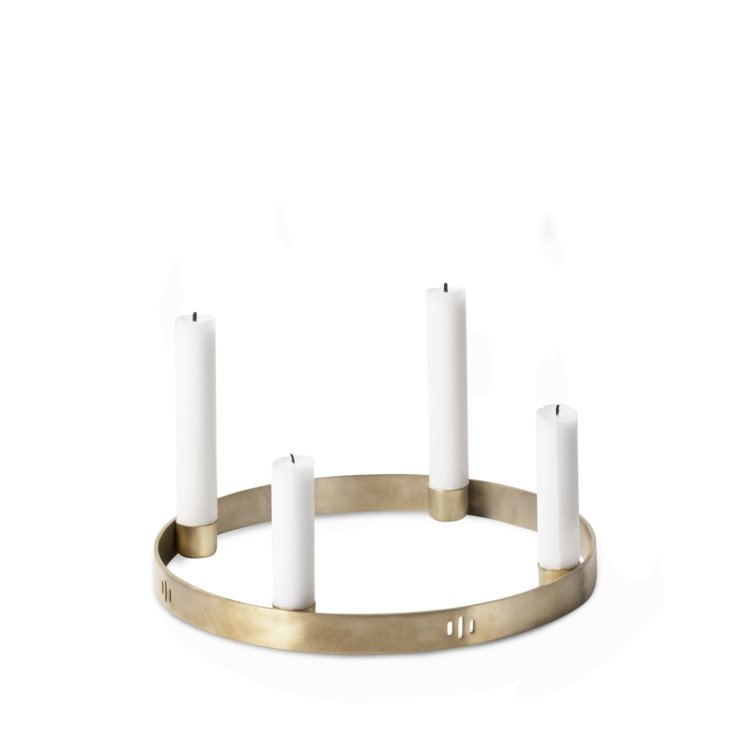 Ferm Living - Candle Holder Circle in Brass (Small ) - Scandibørn