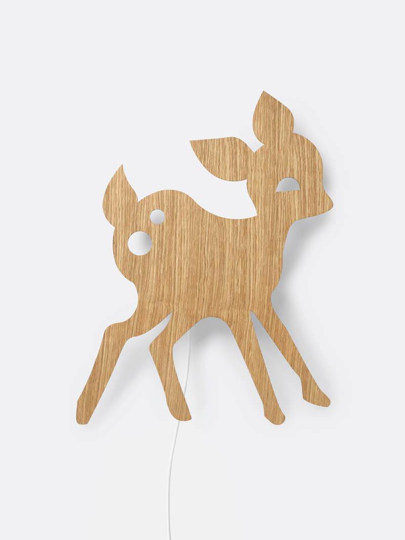 Ferm Living Deer Lamp - Oiled Oak - Scandibørn