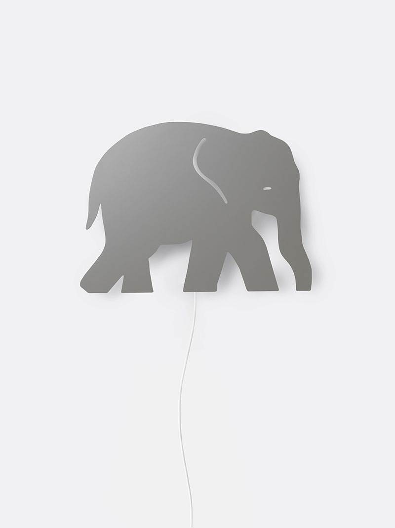 Ferm Living Elephant Lamp - Grey - Scandibørn
