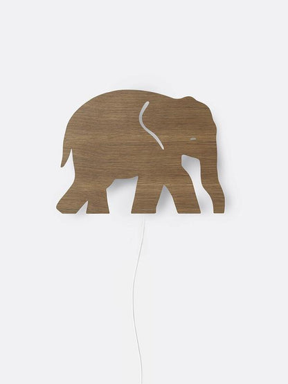 Ferm Living Elephant Lamp - Smoked Oak - Scandibørn