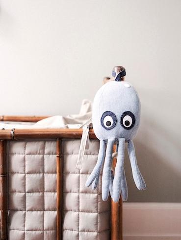 Ferm Living Octopus Denim Music Mobile - Scandibørn