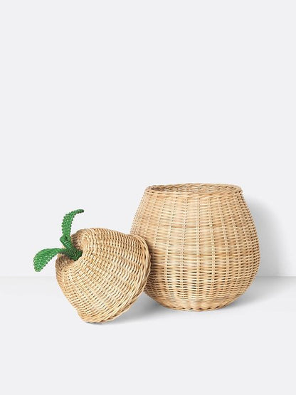 Ferm Living Pear Braided Storage Basket Large - Scandibørn