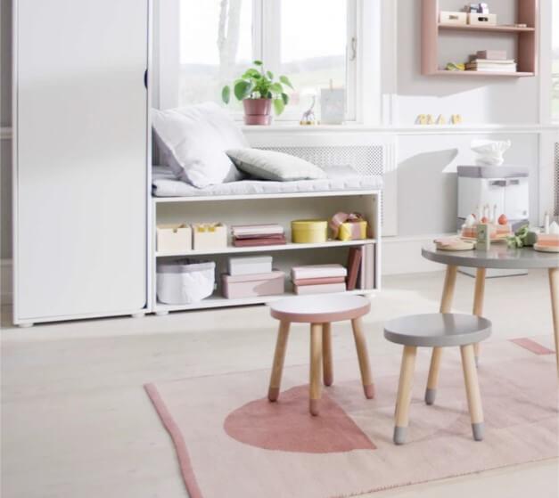 Flexa Play Stool in Light Rose - Scandibørn