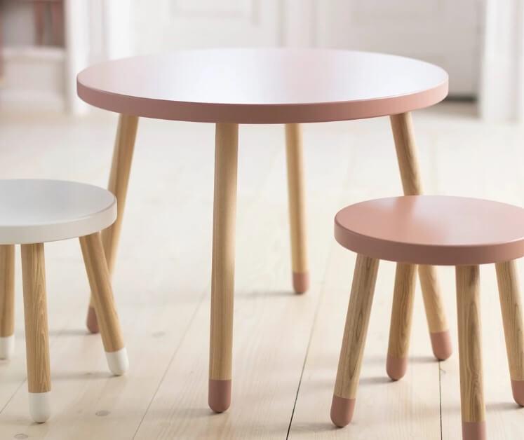 Flexa Play Table in Light Rose - Scandibørn