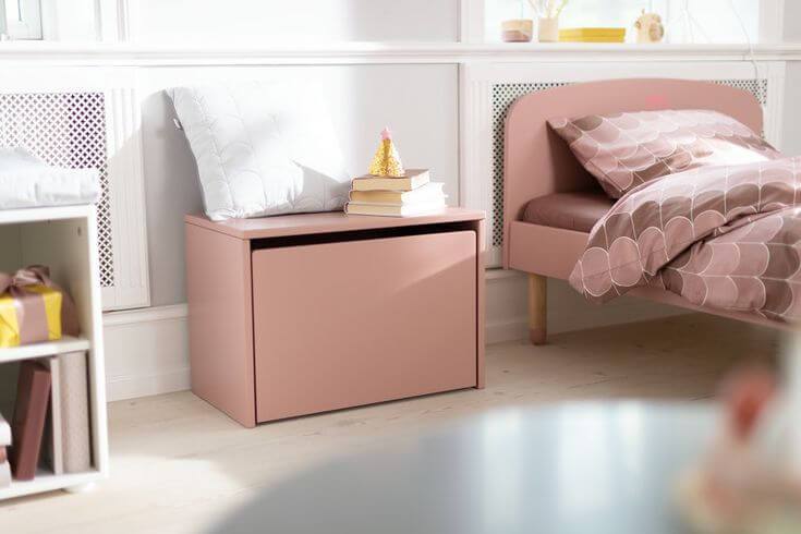 Flexa Storage Bench in Light Rose - Scandibørn