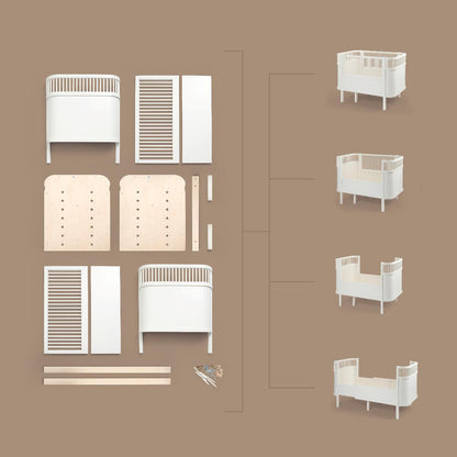Sebra Cot Bed Baby & Jr. - Birchbark Beige