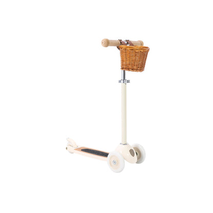 Banwood Kids Scooter - Cream (Inc. Basket)