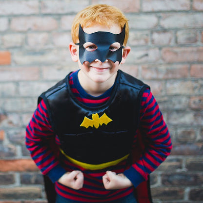 Great Pretenders Reversible Superhero / Bat Tunic with mask - Scandibørn
