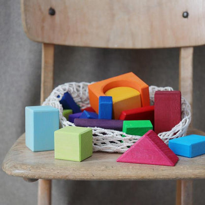 Grimm's Geo-Blocks - Coloured (30 pieces) - Scandibørn