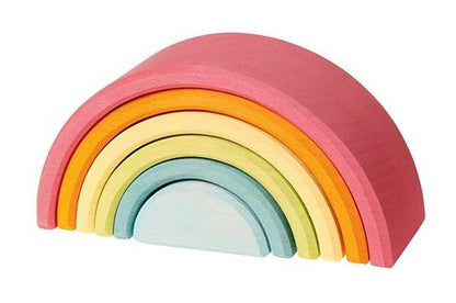 Grimm's Pastel Rainbow Toy (6 Piece) - Scandibørn