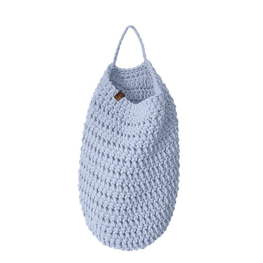 Zuri House Crochet Hanging Bag - Marl Blue