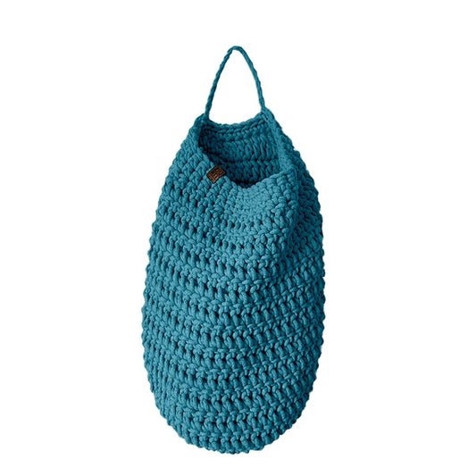 Zuri House Crochet Hanging Bag - Petrol