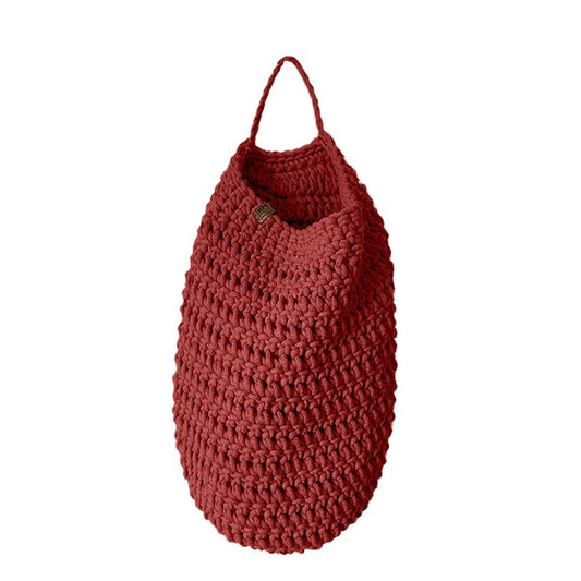 Zuri House Crochet Hanging Bag - Terracotta