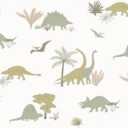 Hibou Home - Dinosaurs wallpaper - Scandibørn