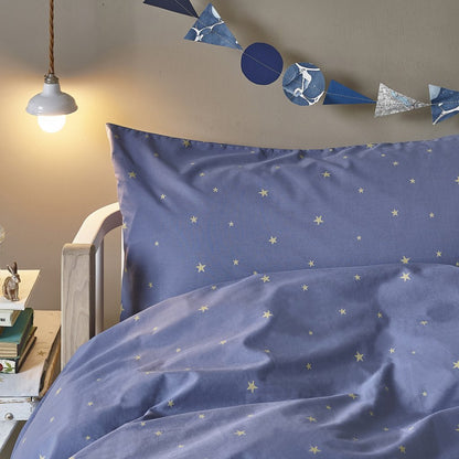 Hibou Home - Starry Sky Organic Bed Linen in Indigo - Scandibørn