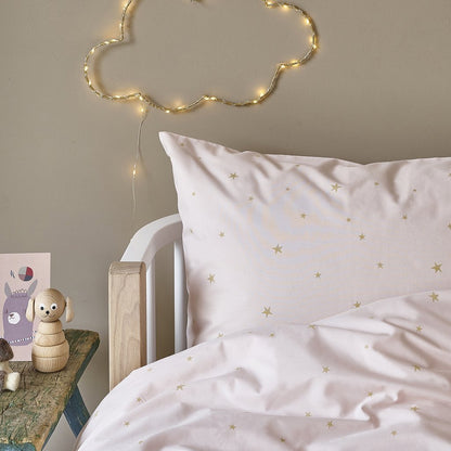 Hibou Home - Starry Sky Organic Bed Linen in Pale Rose - Scandibørn