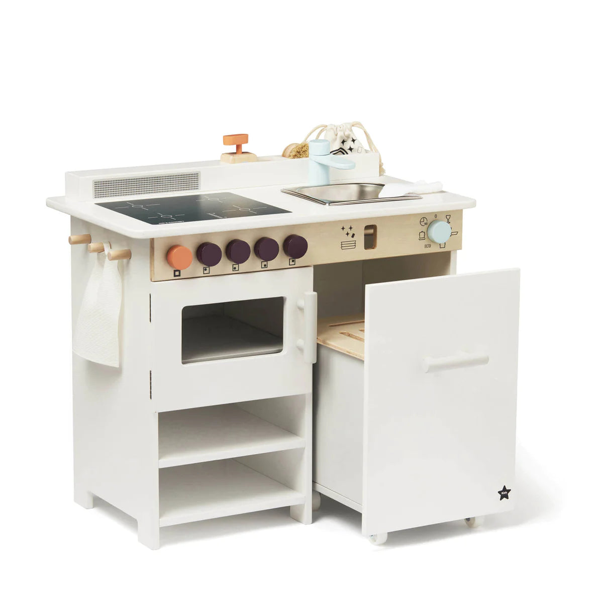 Kids Concept Wooden Kitchen With Dishwasher Scandiborn