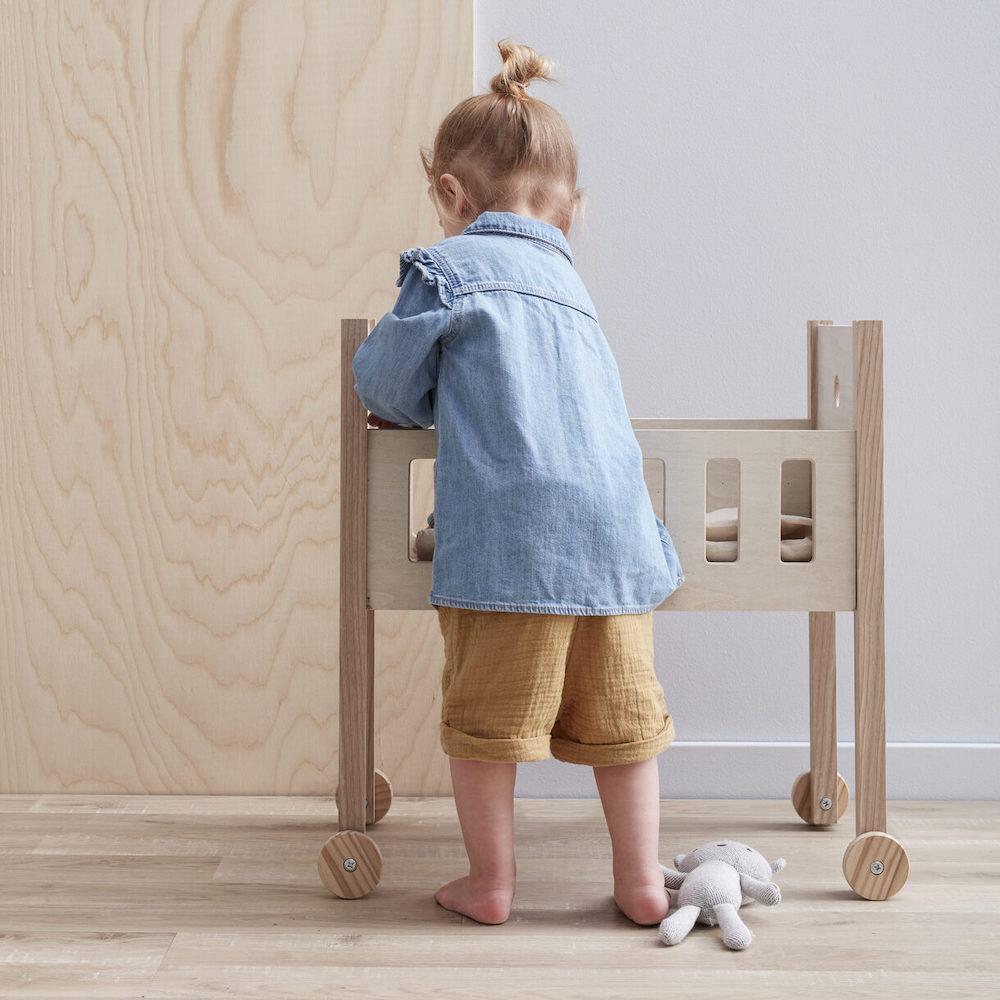 Kids Concept - Doll's Bed in Natural - Scandibørn