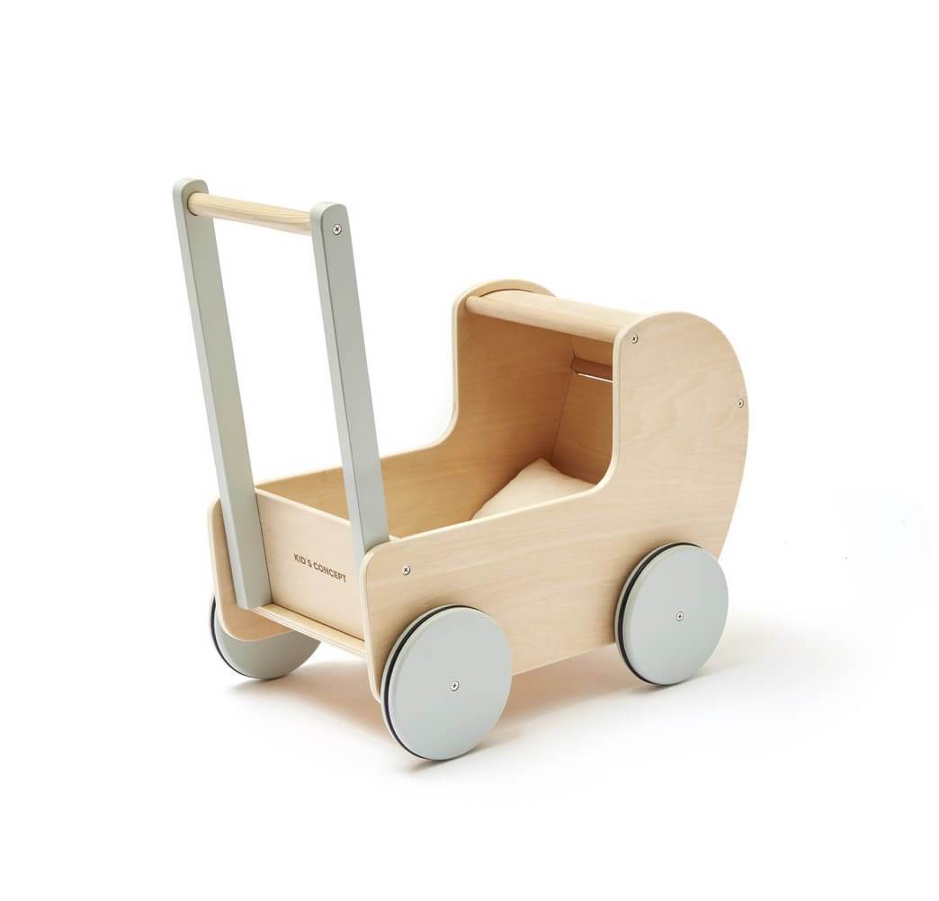 Kids Concept Dolls Pram in Natural - Scandibørn