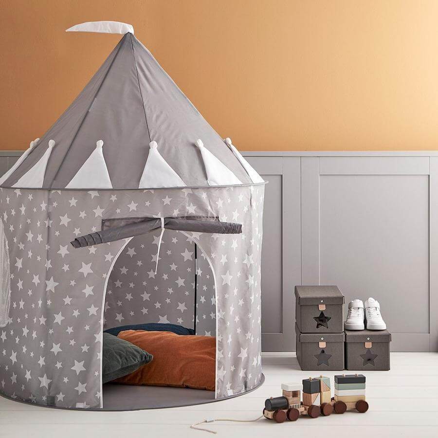 Kids Concept Play Tent in Star Grey - Scandibørn