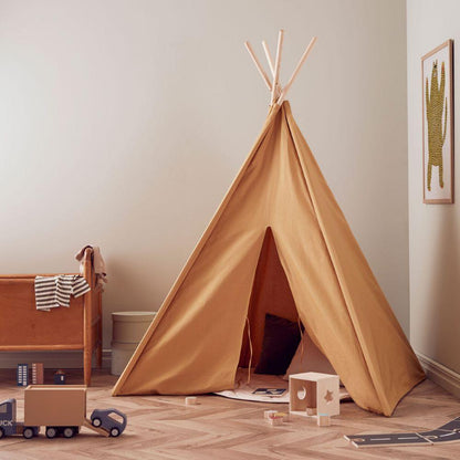 Kids Concept Tipi Tent in Yellow - Scandibørn