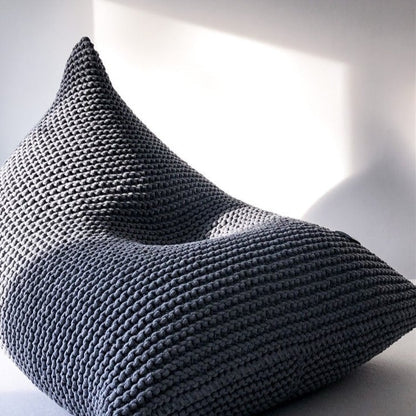 Zuri House Knitted Bean Bag (Adult) - Dark Grey