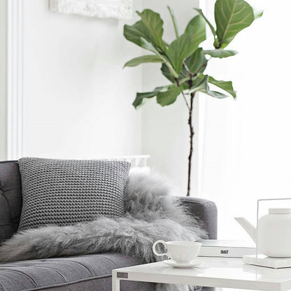 Zuri House Knitted Cushion - Dark Grey