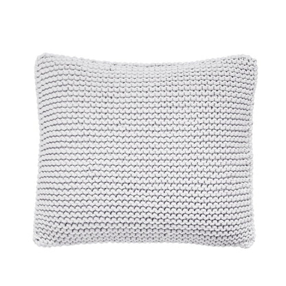 Zuri House Square Knitted Cushion - Light Grey