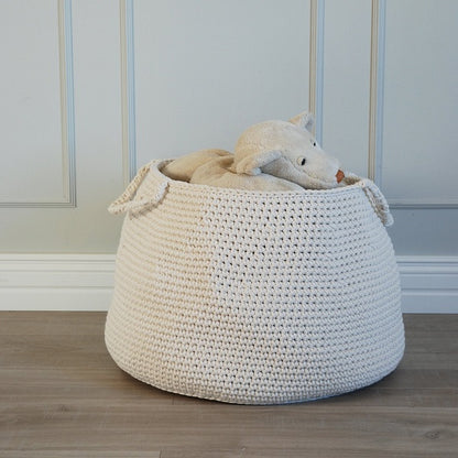 Zuri House Crochet Basket (Large) - Ivory