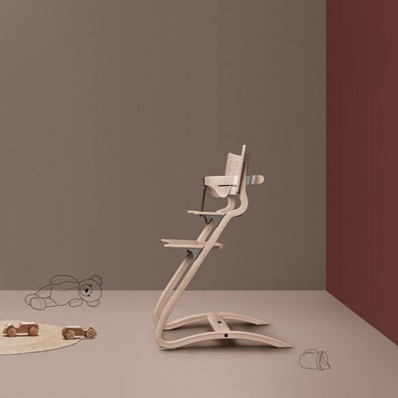 Leander High Chair with Safety Bar - Natural - Scandibørn