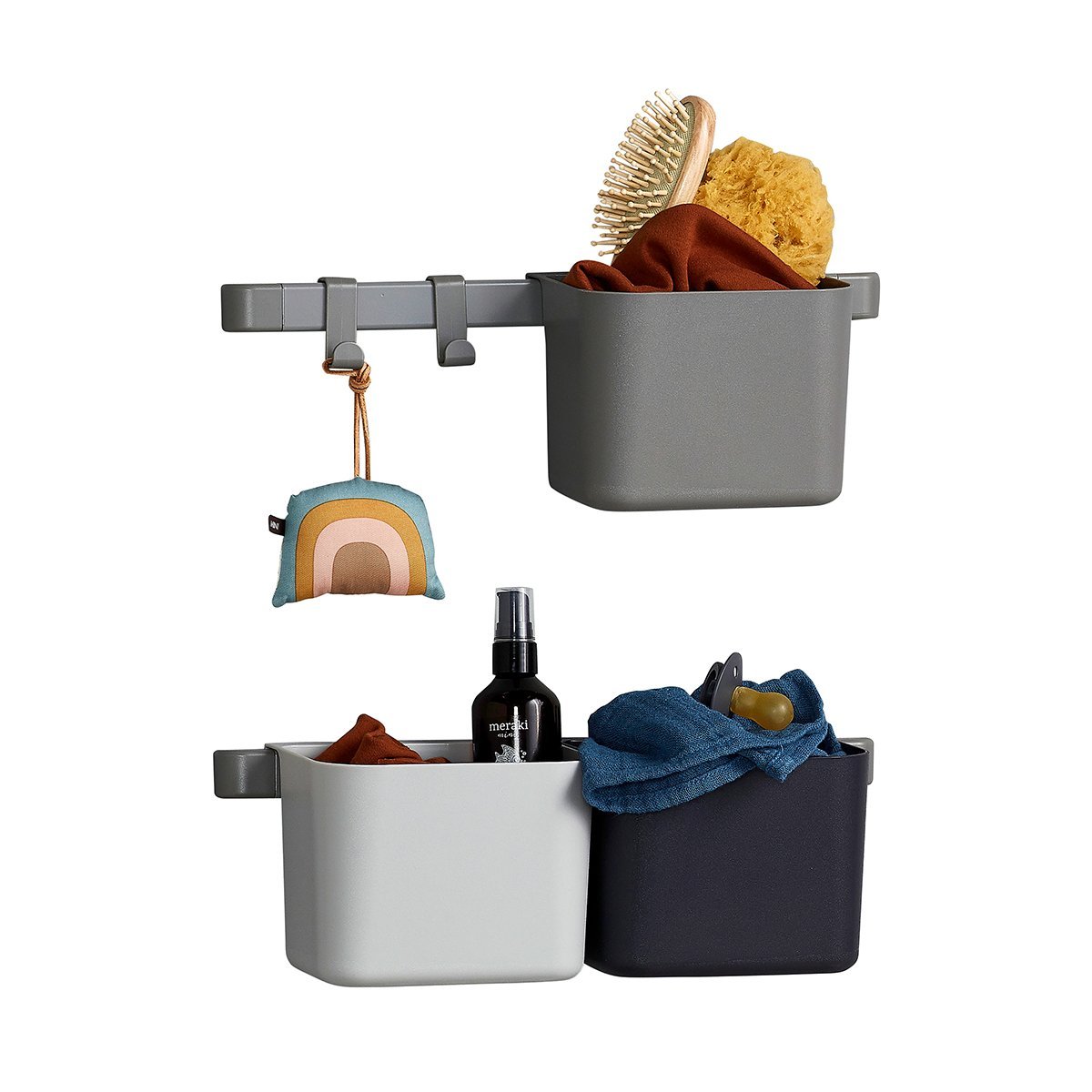 Leander Organizers 3 Pcs in Dusty Grey - Scandibørn
