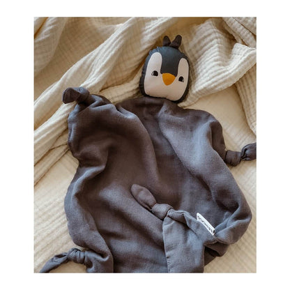 Liewood Agnete Cuddle Comforter - Penguin Stone Grey - Scandibørn