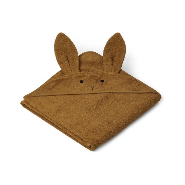 Liewood Augusta Hooded Towel in Rabbit Olive Green - Scandibørn