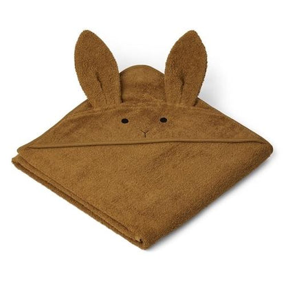 Liewood Augusta Hooded Towel in Rabbit Olive Green - Scandibørn