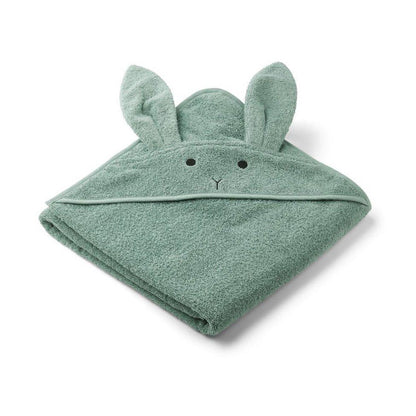 Liewood Augusta Hooded Towel in Rabbit Peppermint - Scandibørn
