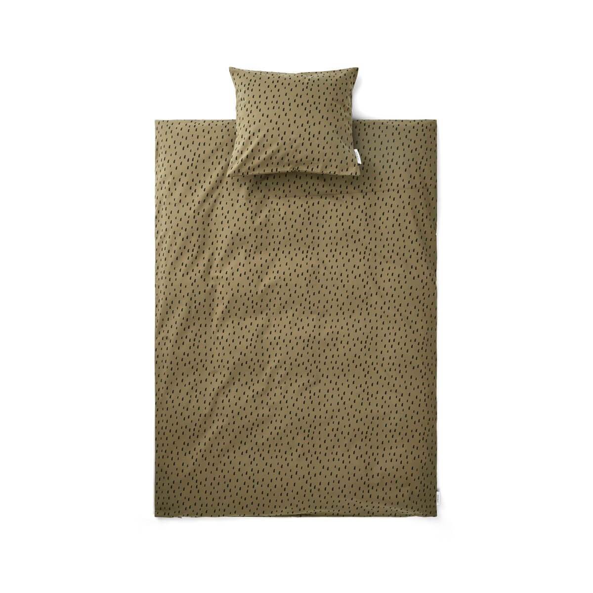 Liewood Bed Linen - Graphic stroke/Khaki - Scandibørn