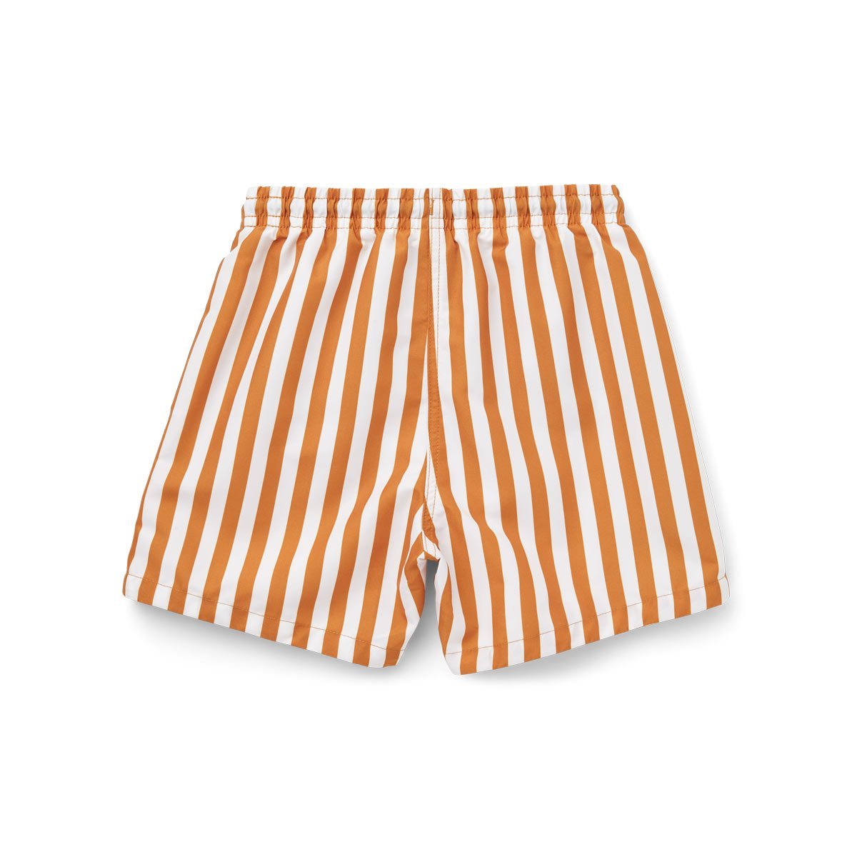 Liewood Duke Board Shorts in Stripe - Mustard/White - Scandibørn