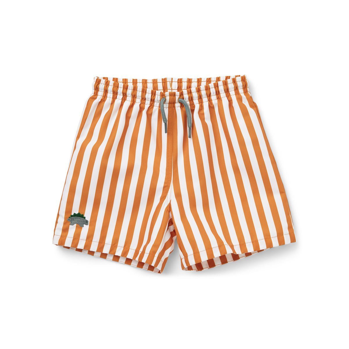 Liewood Duke Board Shorts in Stripe - Mustard/White - Scandibørn