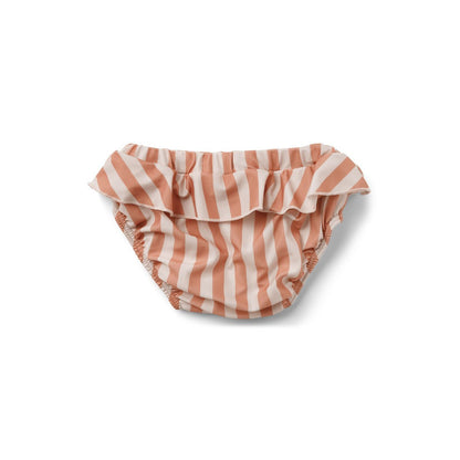Liewood Elise Baby Girl Swim Pants in Coral Blush/Creme de la Creme Stripe - Scandibørn
